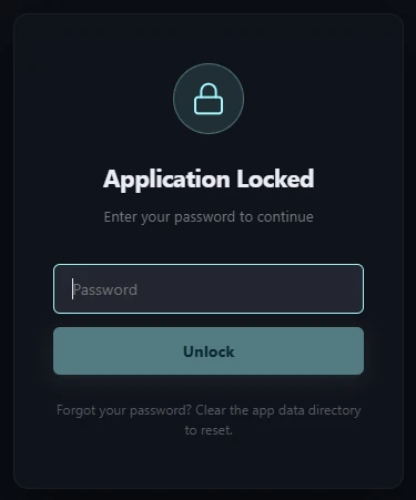 Spiral application lock screen